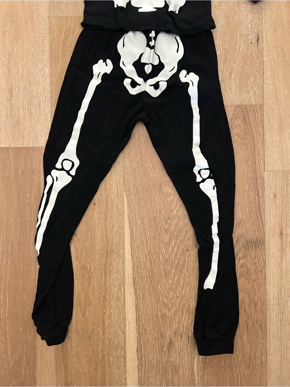 Black Skeleton Kids Costume Pajama Set - Skeleton Design - Picture 2 of 10